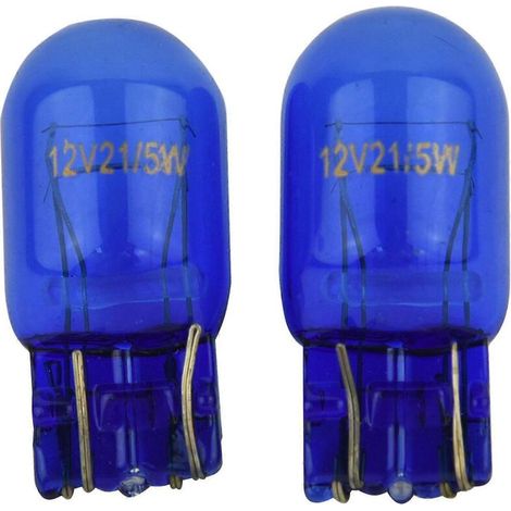 2 Xenon-HID-Ampullen 7443, reines Weiß 6000 K, W21/5 W, Sockel T20, Doppelfaden, für Tagfahr- und Positionslichter, kompatibel mit europäischen Fahrzeugen