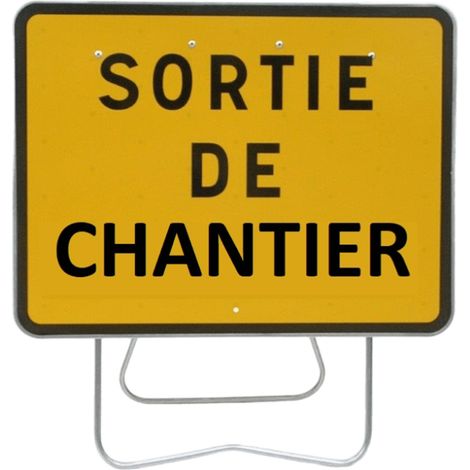 PANNEAU DE SIGNALISATION KC1 SORTIE DE CHANTIER 800X600MM T1 NADIA SIGNALISATION N002KC1SCH800X600CLT