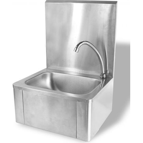 Lavabo commande au genou - Combisteel (1/2)