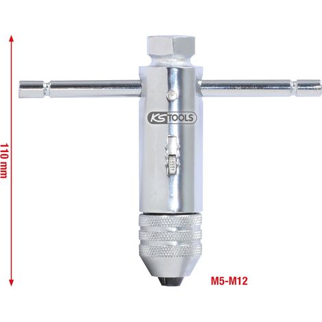 KS Tools Werkzeughalter mit Umschalt-Ratschenkopf, 110 mm