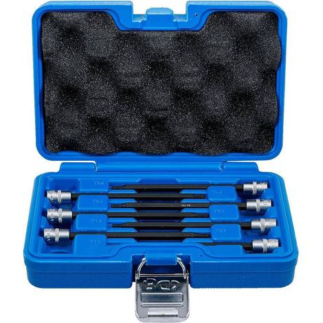 Assortiment de Douilles à Embouts 6,3 mm - Profil Torx T10-T40, Tête Sphérique - 7 pcs, Précision et Polyvalence - D-Work (1/5)