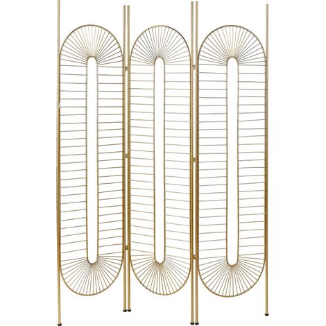 3 Panel Room Divider NOALE Gold 135 cm 170 cm