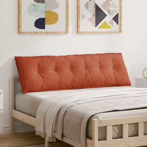 Cojín de Espalda Rojo Naranja 160 x 50 cm Tela de pana
