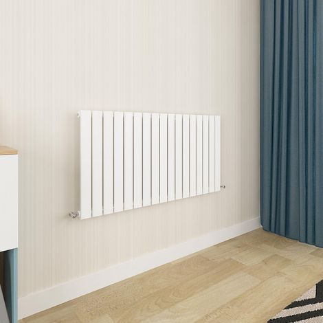 Biubiubath Flat Panel Radiator 600x1156mm Single White