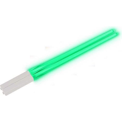 Baguettes LED réutilisables vertes - 9 couleurs - Style sabre laser (1/5)