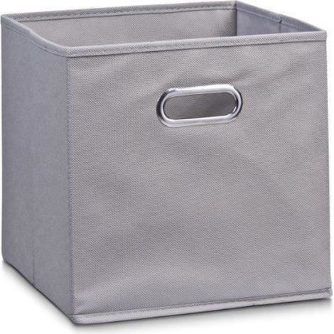 Boîte De Rangement - Tissu Pliable - 32x32x32 Cm - Gris - 1 Pièce
