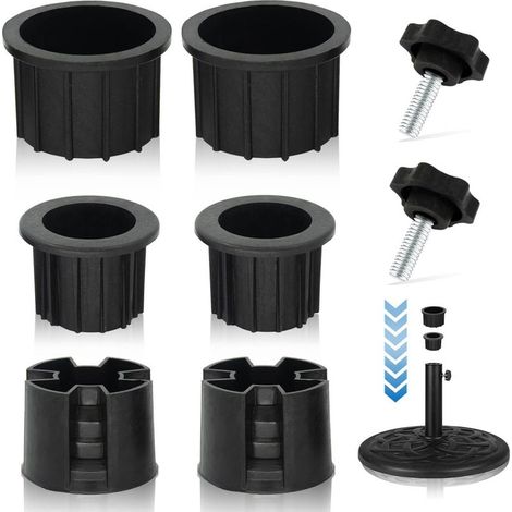 8-teiliges Set – Ösen und Abdeckungen für Sonnenschirmständer – Ersatzteile für Terrassen-Sonnenschirmständer – Stabilisierungsabdeckung für Sonnenschirmständer (1/5)