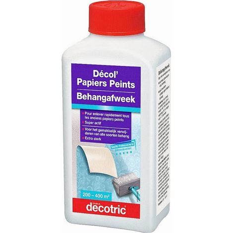 Décolle papiers peints concentré DECOTRIC Décol' rapidement tous type de papiers Conditionnement: 250 ml