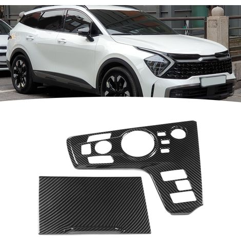 Schalthebelabdeckung in Carbonfaser-Optik, nur für Linkslenker, kompatibel mit Kia Sportage NQ5 ab Baujahr 2022. (1/5)