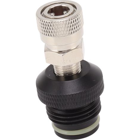 Adaptateur femelle pour bouteille de CO2, étanche, en acier inoxydable et alliage d'aluminium, 8 mm, G1/2, raccord rapide pour tuyau de 14 pouces. (1/5)