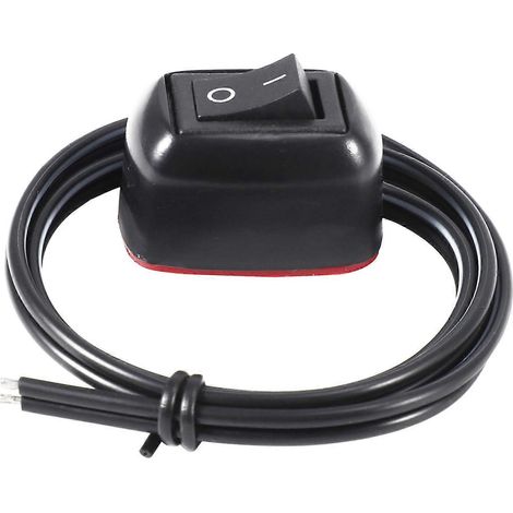 Interrupteur marche/arrêt en forme de goutte d'eau pour voiture (12 V CC) - Compatible avec feux antibrouillard, feux de jour, barres lumineuses LED, etc. (1/5)
