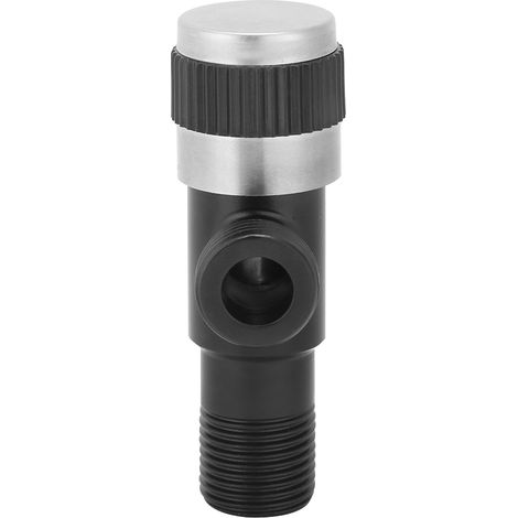 Robinet d'eau chaude et froide en acier inoxydable noir G1/2 po, vanne d'angle triangulaire, clapet anti-retour pour toilettes (1/5)