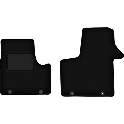 Tapis avant noirs pour Renault Trafic III fourgon (2014-)