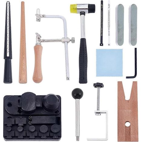 Kit d'outils pour cintrer les anneaux en cuillère. Machine pour fabriquer des anneaux en cuillère. Cintrage d'anneaux en cuillère pour la fabrication de bijoux. Machine à anneaux. (1/5)