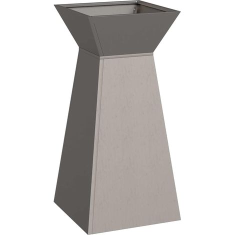 Jardinière,Bac à fleurs,Pot de fleurs à pilier Argent 35 x 35 x 73 cm Acier CFW56137 (1/5)