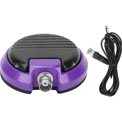 Pédale ronde violette pour machine à tatouer, interrupteur portable contrôleur pied accessoire (1/5)