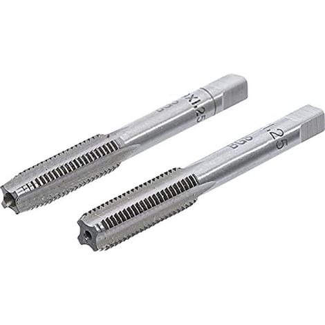 Bgs Technic – Jeu de 2 tarauds M9 x 1.25 mm – Acier à outils GCr15 – Taraud ébaucheur et finisseur pour travail de précision