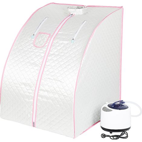 SiFree® Boîte de sauna Sauna A Vapeur Portable Mobile Cabine de Sauna — La Désintoxication et la Perte de Poid —SPA/75 35 25cm Noir