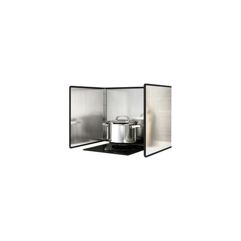 (30 x 40 x 40 cm) Plaque antiprojections,Cuisine Pliable Protection D'écran Antiéclaboussures, Acier Inoxydable evêtement,nettoyage facile Protection antigraisse