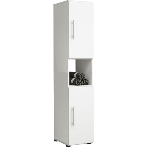 Flandu Armoire de toilette haute, blanc. (1/3)