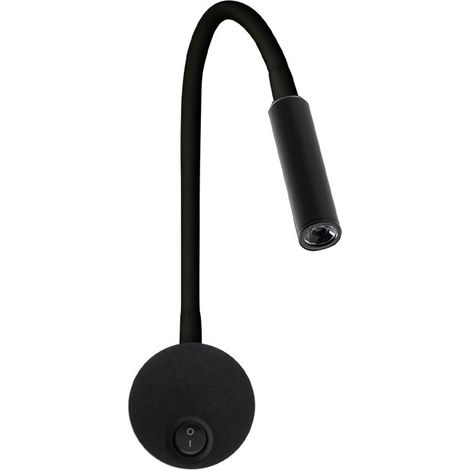 Aplique MADRAZO 1x3W LED 150lm 4000K 25° Negro (1/2)