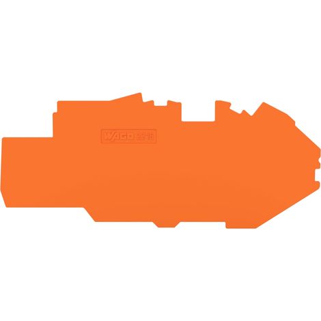 WAGO Abschluss-/Zwischenplatte 1mm orange 2216-7792 20 Stk (1/2)