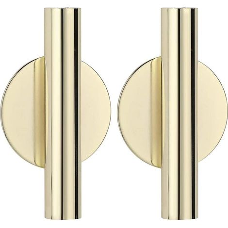 Set runder, goldfarbener Metall-Wandvasen – Für Trockenblumen, elegante Wanddekoration (1/5)