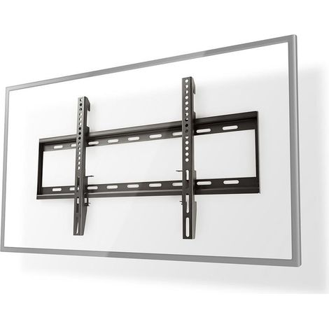 Soporte de pared fijo para tv 42 70 peso maximo de pantalla soportado 60 kg distancia minima a la pared 29 mm acero negro