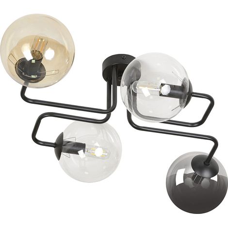 Plafonnier Emibig Brendi 4xE14 noir multicolore 55cm (1/5)