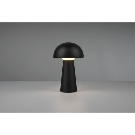 Lennon Mushroom Sobremesa Led IP44 Negro USB Trio Iluminación (1/5)