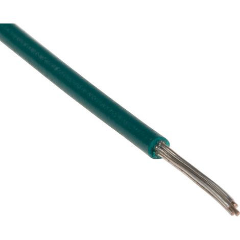 Câble pour environnement difficile RS PRO, 0,34 mm², 22 AWG, +105°C max, PVC Vert, 250m ( Prix pour Bobine de 250 Mètres )