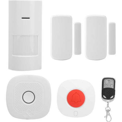 Sonnette de porte magnétique infrarouge avec alarme de sécurité et télécommande, compatible avec Tuya (1/5)