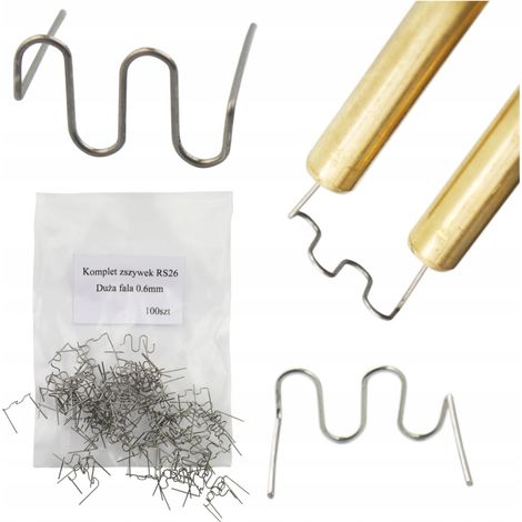 Agrafes RS26 pour soudage plastique pour agrafeuse plastique 100 pièces. (1/5)