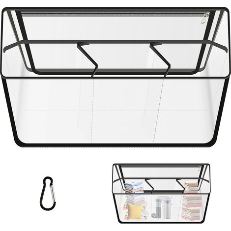 Sacs de rangement transparents : sacs de rangement étanches en PVC avec séparateurs, doublures de séparation transparentes (1/5)