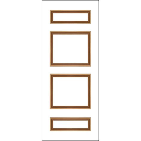 Nordlinger – Pack de 4 moulures de porte en bois – Prêtes à poser pour portes 73/83 cm – Moulures prédécoupées – Accessoire de porte coulissante (1/5)