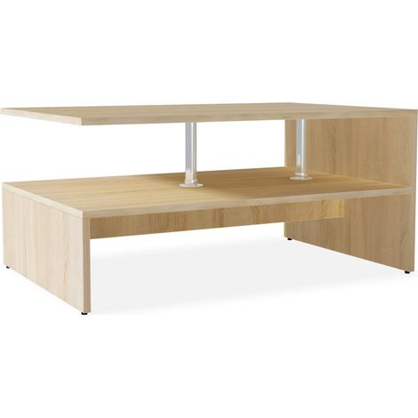 Couchtisch Holzwerkstoff 90x59x42 cm Eiche