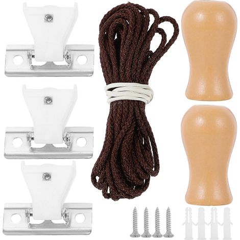 ensemble d'accessoires pour corde de store enrouleur en bambou, pièces de volet roulant, fixations pour store enrouleur-3x1.5cm