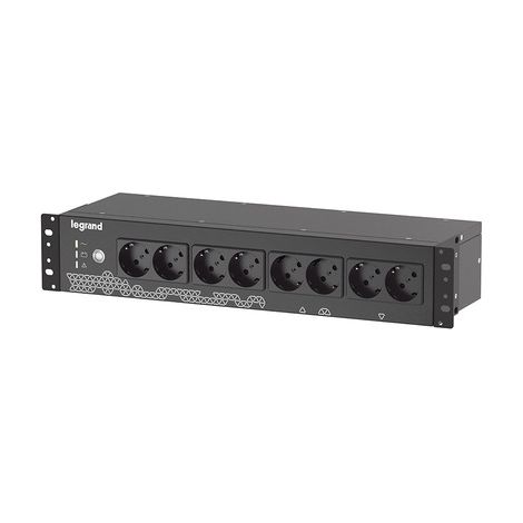 Legrand Keor ASI PDU 800VA FR/GR/IT INPUT 8 GR/IT OUTPUT BLACK gruppo di continuità (UPS) Standby (Offline) 0,8 kVA 480 W 8 presa(e) AC