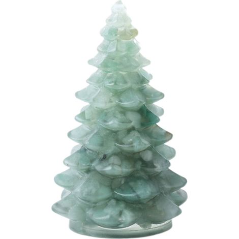 Arbre De Noël En Résine - Décoration De Table Intérieure - Ornement Festif Pour Intérieur - 1 Pièce (1/5)