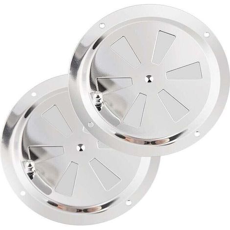 Heizung und Klimaanlage Rundes Lüftungsgitter, 125 mm Edelstahl-Entlüftungskanal Moskitonetz Abluftgitter Zuluft Abluftbelüftung Verstellbare und weiche Rollläden (1/4)