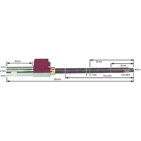 Réchauffeur de fioul pour Hofamat- K 40/60 collecteur de duses chauffable complet avec FPHB 5 30-110 Watts