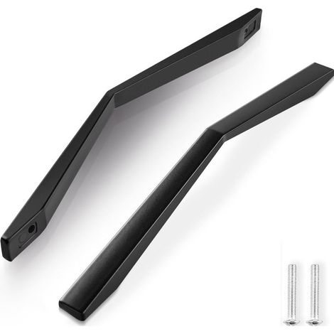 2-teiliges Küchenschrankgriff-Set, 160 mm Lochabstand, schwarzer Küchentürgriff aus Zinklegierung, Möbelgriff für Küchenschränke mit Schrauben (1/4)