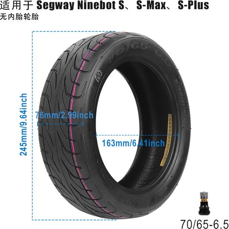 Pneus tubeless Yuanxing 70/60-6.5, pneus Ninebot Mini S Pro, S, S-Max/Plus à enveloppe extérieure renforcée (1/5)