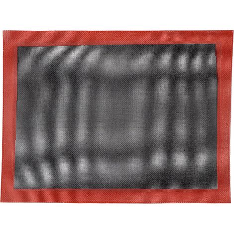 Tapis de cuisson en silicone respirant, antiadhésif et résistant à la chaleur, avec grille de cuisson pour four.
