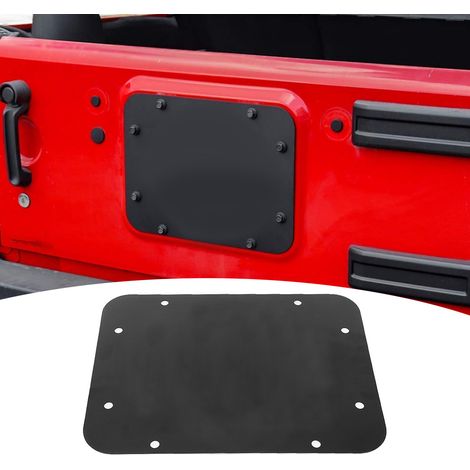 Cache de ventilation de hayon avec plaque de remplissage à motif étoile, compatible avec Jeep Wrangler JK JKU 07-17 (1/4)