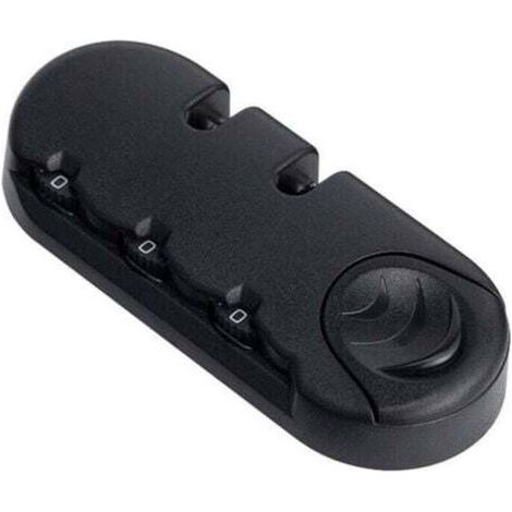 Pair 1 pièce noir 3 chiffres combinaison cadenas pour voyage bagages valise Code serrure fixe serrure antivol sac accessoires