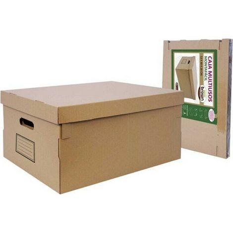 CAJA CARTON MULTIUSOS BROWN (1/4)