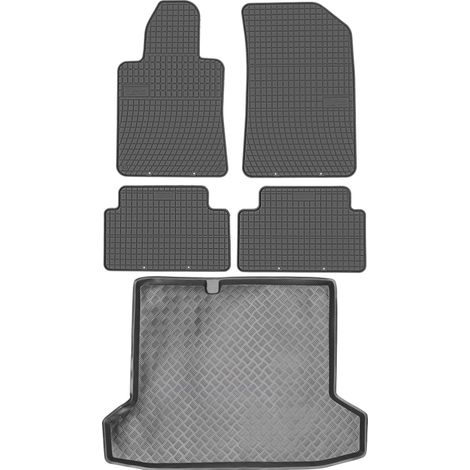 Juego de alfombrillas de goma para Peugeot 508 I Sedán (2010-2017) + alfombrilla para el maletero. (1/5)