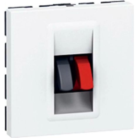 Legrand 078751 - Prog Mosaic speaker socket - 2 mod - white