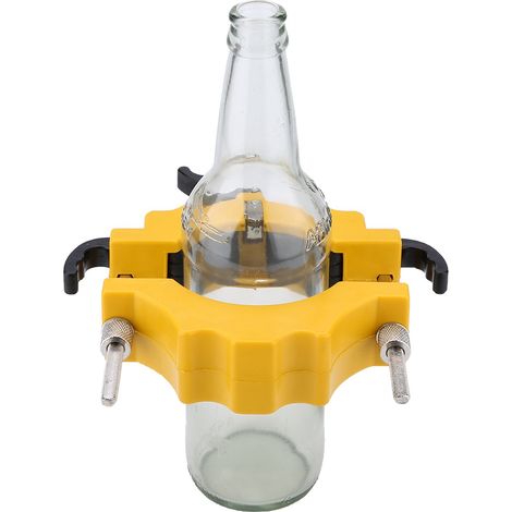 Coupe-bouteilles en verre pour bière et vin, outil de découpe pour loisirs créatifs et bricolage (jaune) (1/5)